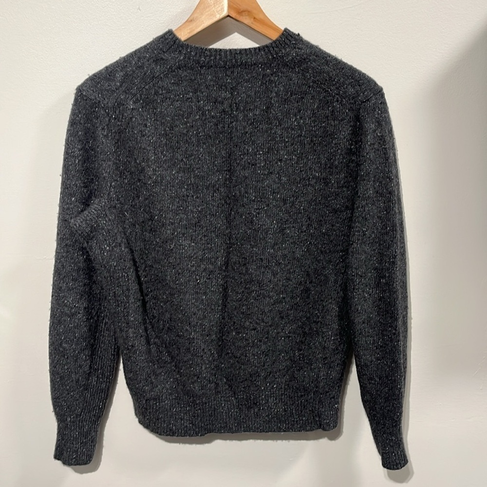 Rag & Bone Donegal Varsity Wool Crew in grey - Picture 7 of 12